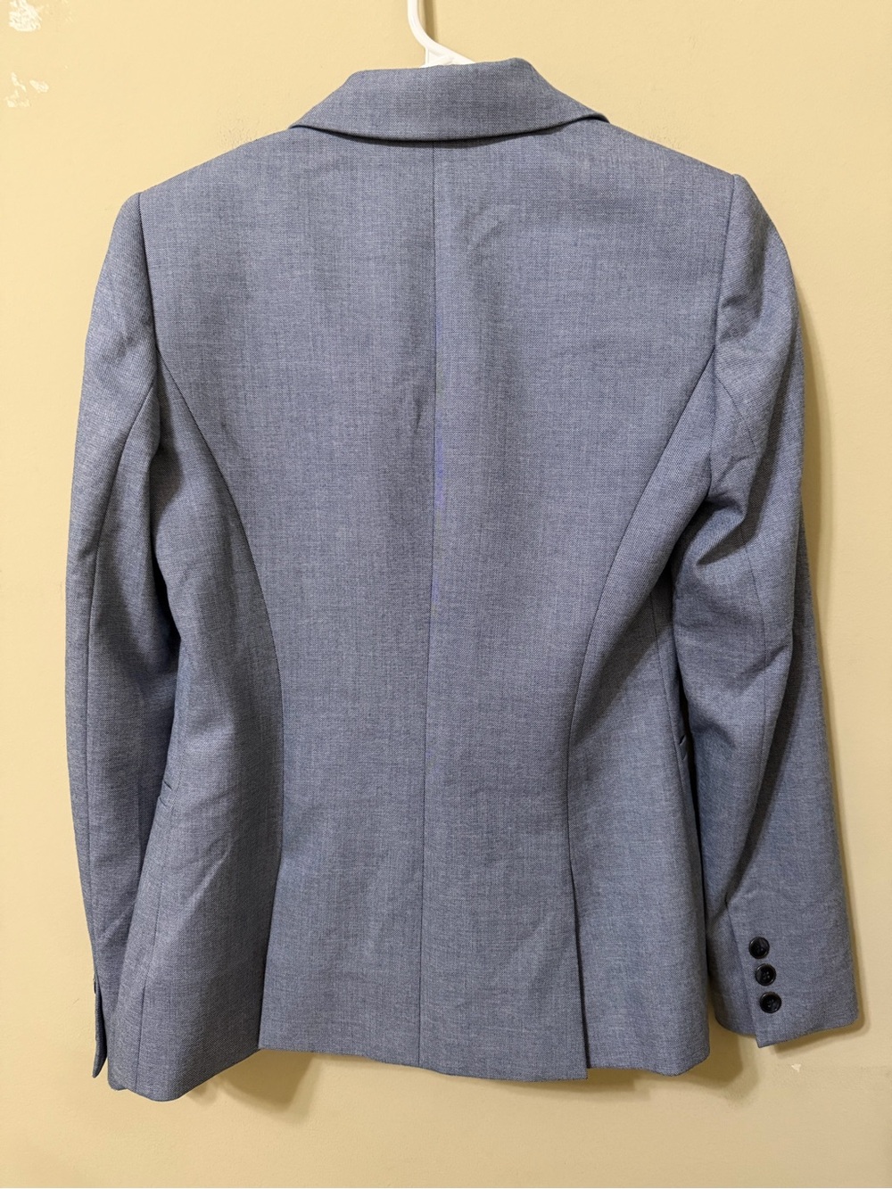 Antonio Melani blue Grey Double-Breasted Blazer women’s size 0 career sharp euc - Picture 6 of 6